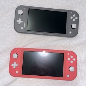 Nintendo switch lite black & coral